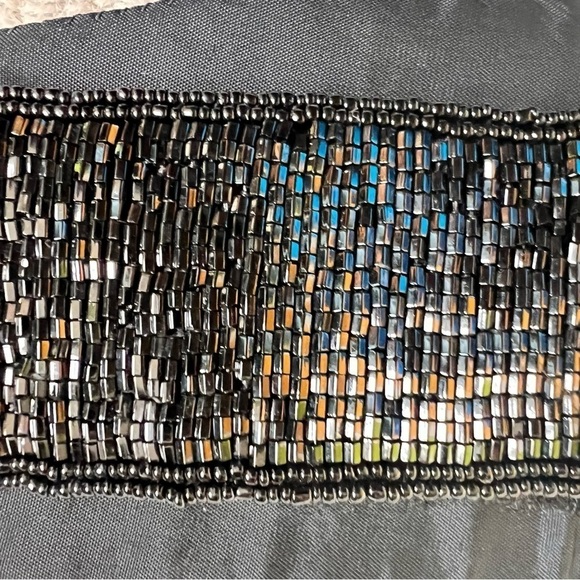 Vintage 80’s WHIMSIGOTH Beaded DISCO Belt-Intricate Bead Work Size Medium - Picture 6 of 8